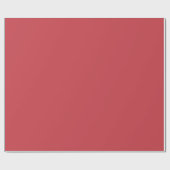 Strawberry Red Solid Color Geschenkpapier (Flach)