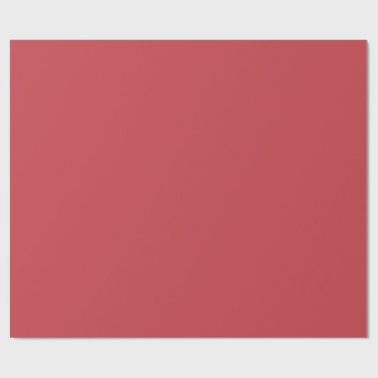 Strawberry Red Solid Color Geschenkpapier (Flach)