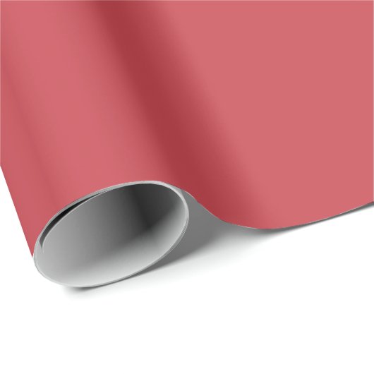 Strawberry Red Solid Color Geschenkpapier (Rolleneckpunkt)