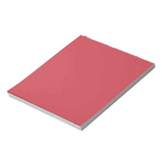 Strawberry Red Solid Color Notizblock (Rotiert)