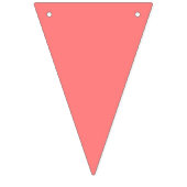 Strawberry Red to Soft Blue Gradient Wimpelkette (Zweite Fahne)