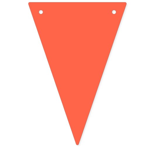 Strawberry Red to Soft Blue Gradient Wimpelkette (Erste Fahne)