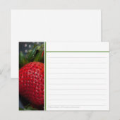 Strawberry-Rezept-Karte Postkarte (Vorne/Hinten)