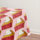 Strawberry Rhubarb Pie a la Mode Dessert Slice Tischdecke (Beispiel)