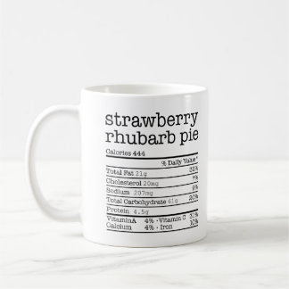 Strawberry Rhubarb Pie Nutrition Fact Thanksgiving Kaffeetasse