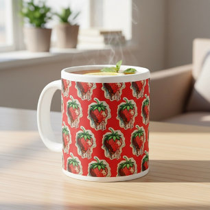 Strawberry Riant Coffee Tasse