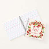 Strawberry Ribbon Bowling Dusche Gästebuch Notizblock (Innenseite)