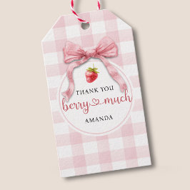 Strawberry Ribbon vielen Dank Ihnen Berry Much Gif Geschenkanhänger