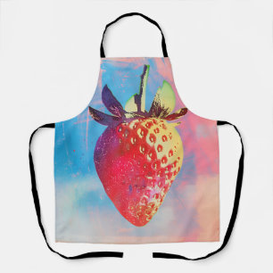 Strawberry Risograph Schürze