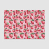 Strawberry Rosa Muster Decoupage Seidenpapier (Vorderseite)