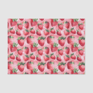 Strawberry Rosa Muster Decoupage Seidenpapier