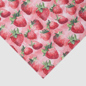 Strawberry Rosa Muster Decoupage Seidenpapier (Ausschnitt)