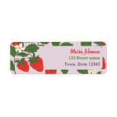 Strawberry-Rücksendeadresse (Vorne)