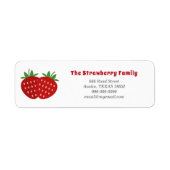 Strawberry-Rücksendeadresse (Vorne)