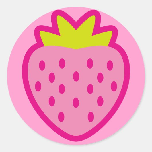 STRAWBERRY RUNDER AUFKLEBER (Vorderseite)