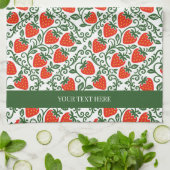 Strawberry Rustic Farmhouse French Country Geschirrtuch (Gefaltet)