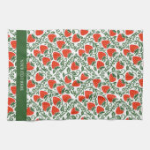 Strawberry Rustic Farmhouse French Country Geschirrtuch (Horizontal)