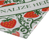 Strawberry Rustic Farmhouse French Country  Schneidebrett (Ecke)
