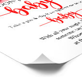 Strawberry Say Baby Game Sign nicht Fotodruck (Ecke)