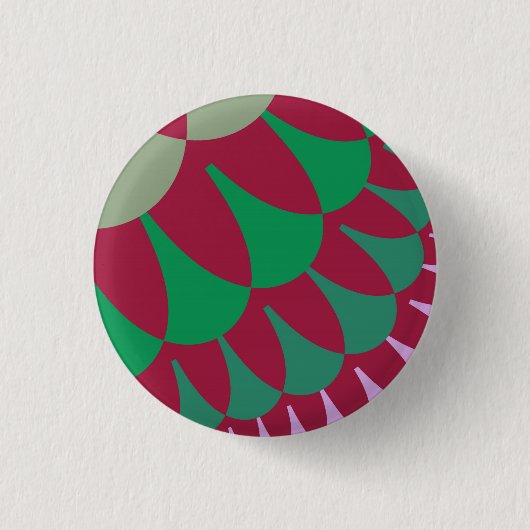 Strawberry Scales Button (Vorderseite)