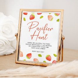 Strawberry Schnuller Hunt Berry Sweet Baby Showroo Poster