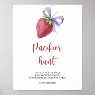 Strawberry - Schnuller jagen Kinderduschenspiel Poster