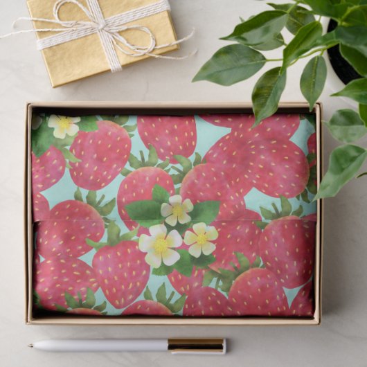Strawberry  seidenpapier (Geschenk)