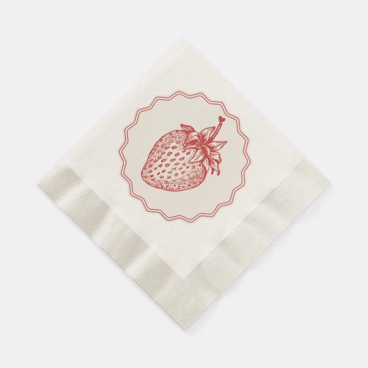 Strawberry Serviette (Ecke)