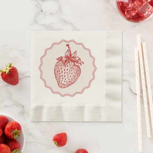 Strawberry Serviette (Beispiel)