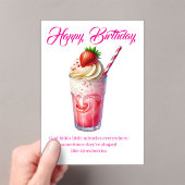Strawberry Shake Christian Greeting Card Acryleinladungen (Insitu (Handheld))
