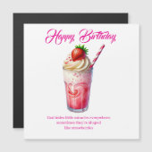 Strawberry Shake Christian Greeting Card Magnetkarte (Vorne/Hinten)