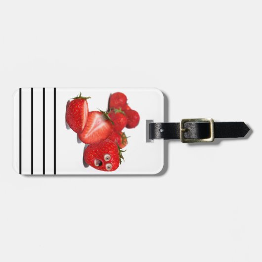 Strawberry Shock Gepäckanhänger (Vorderseite horizontal)