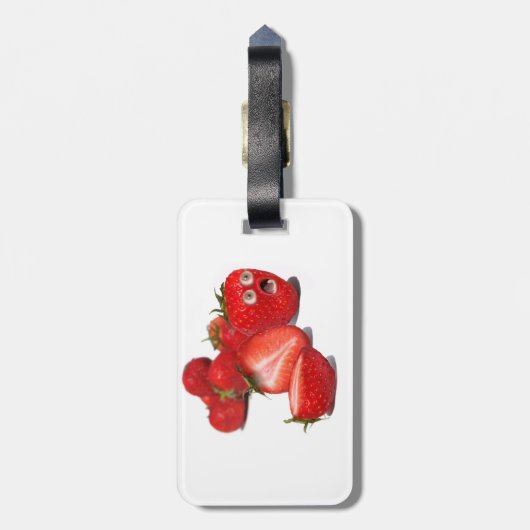Strawberry Shock Gepäckanhänger (Rückseite vertikal)