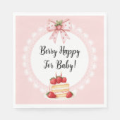 Strawberry Shortcake Baby Shower Luncheon Napkins Serviette (Vorderseite)