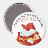 Strawberry Shortcake Day 14. Juni Holiday Magnet (Vorderseite/Rückseite)