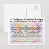 Strawberry Shortcake Martini Rezept Postkarte (Vorne/Hinten)
