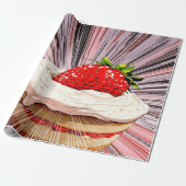 Strawberry Shortcake Nostalgia Geschenkpapier (Ungerollt)