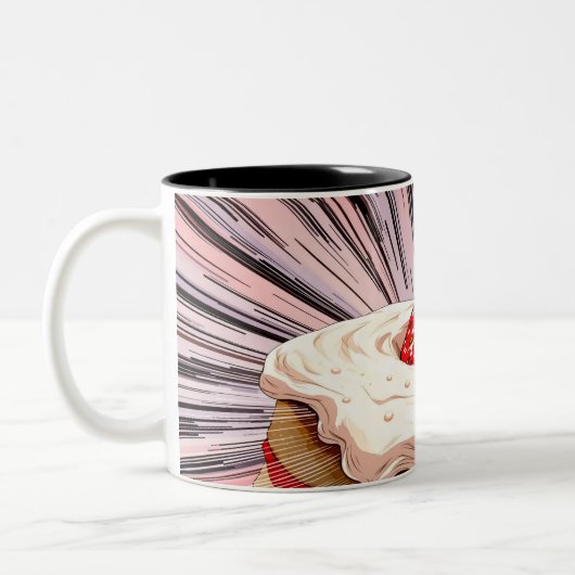 Strawberry Shortcake Nostalgia Zweifarbige Tasse (Links)