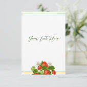 Strawberry Shortcake RSVP-Karte RSVP Karte (Stehend Vorderseite)