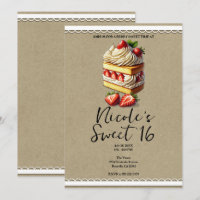 Strawberry Shortcake Sweet 16 Birthday