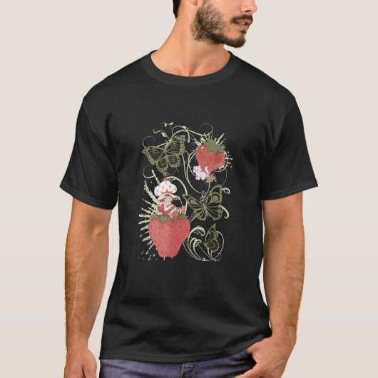 Strawberry Shortcake Vintage Butterfly Swirl T-Shirt (Vorderseite)
