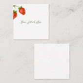 Strawberry Shortcake Wedding Card Begleitkarte (Vorne/Hinten)