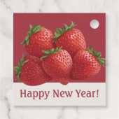 Strawberry Silvester-Trend Geschenkanhänger (Rückseite)