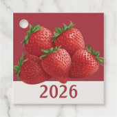 Strawberry Silvester-Trend Geschenkanhänger (Vorderseite)