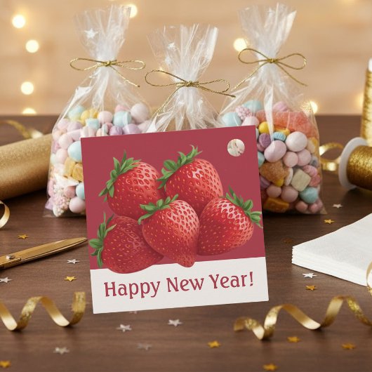 Strawberry Silvester-Trend Geschenkanhänger