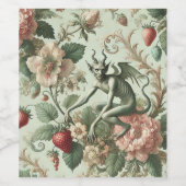 Strawberry Sins - Gotisches Barock Weinetikett (Einzelnes Label)