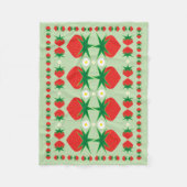 Strawberry Small Fleece Blanket (Vorderseite)