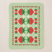 Strawberry Small Sherpa Blanket Sherpadecke (Vorderseite)