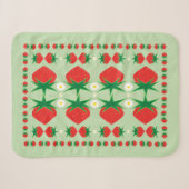 Strawberry Small Sherpa Blanket Sherpadecke (Vorderseite (Horizontal))