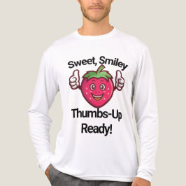 Strawberry Smiley Thumbs-Up Long Sleeve Shirt - FR